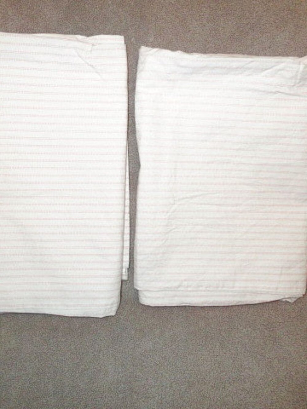 Laura Ashley Cotton Percale Standard Pillowcases Set Of 2 Striped Cottagecore NE